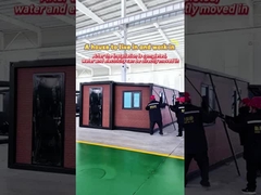 20 피트 빨간 벽돌 패턴 확장 컨테이너 하우스