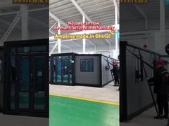 20 피트 회색 확장 컨테이너 하우스 호텔에 대한 강철 문